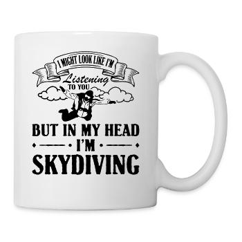 In My Head I'm Skydiving - Coffee/Tea Mug - white - Right