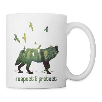 Wolf Woelfe Wild Nature Nature Conservation Animal - Coffee/Tea Mug - white - Right