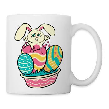 Surprise Bunny - Coffee/Tea Mug - white - Right