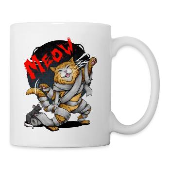 Curse of the Mummy cat - Coffee/Tea Mug - white - Right