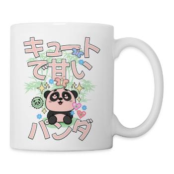Cute Kawaii Panda For Kids Women Girls Boys Sweet - Coffee/Tea Mug - white - Right