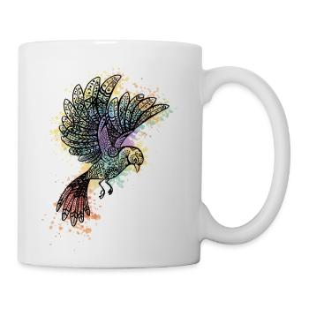 ornamental bird - Coffee/Tea Mug - white - Right