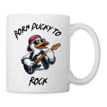 Born Ducky to Rock - Coffee/Tea Mug - white - Right