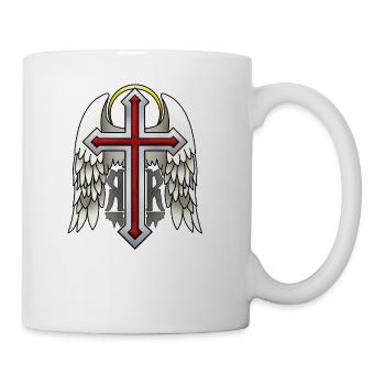 Guardian Winged Cross - Coffee/Tea Mug - white - Right