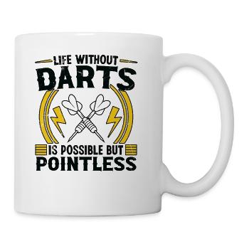 Darts Dart Player - Coffee/Tea Mug - white - Right