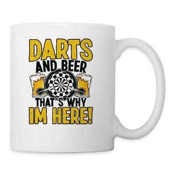 Darts Dart Player - Coffee/Tea Mug - white - Right