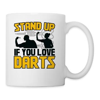 Darts Dart Player - Coffee/Tea Mug - white - Right