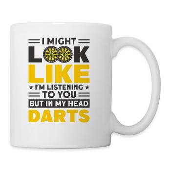 Darts Dart Player - Coffee/Tea Mug - white - Right