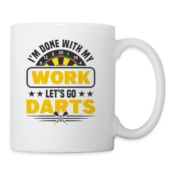 Darts Dart Player - Coffee/Tea Mug - white - Right