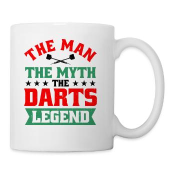 Darts Dart Player - Coffee/Tea Mug - white - Right