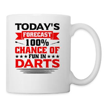 Darts Dart Player - Coffee/Tea Mug - white - Right