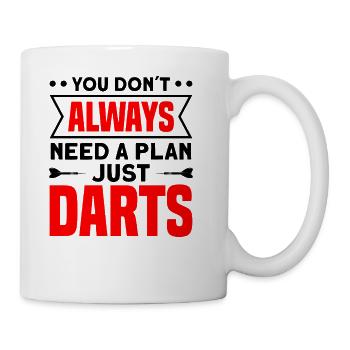Darts Dart Player - Coffee/Tea Mug - white - Right