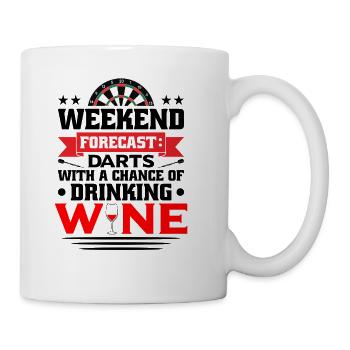 Darts Dart Player - Coffee/Tea Mug - white - Right