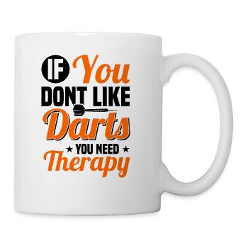 Darts Dart Player - Coffee/Tea Mug - white - Right