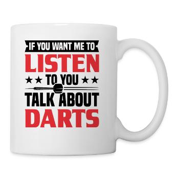 Darts Dart Player - Coffee/Tea Mug - white - Right