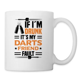 Darts Dart Player - Coffee/Tea Mug - white - Right