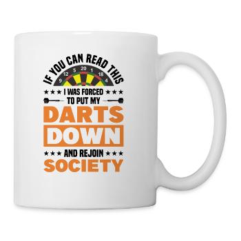 Darts Dart Player - Coffee/Tea Mug - white - Right
