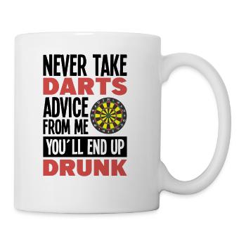 Darts Dart Player - Coffee/Tea Mug - white - Right