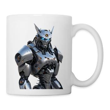Intimidating Guardian Robot - Coffee/Tea Mug - white - Right