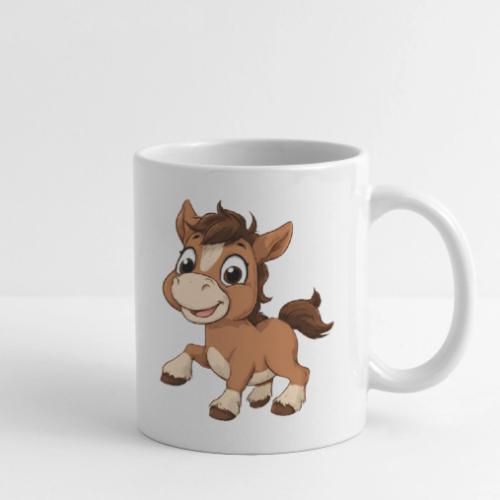 Playful Cartoon Baby Pony Full of Joy - Coffee/Tea Mug