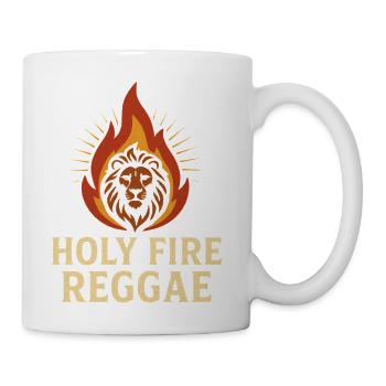 Holy Fire Reggae Lion Flame - Coffee/Tea Mug - white - Right