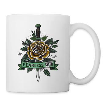 Fearless Soul Rose Dagger - Coffee/Tea Mug - white - Right