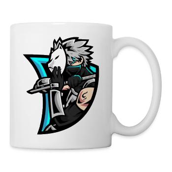 Masked Horse Rider Neon Blade - Coffee/Tea Mug - white - Right