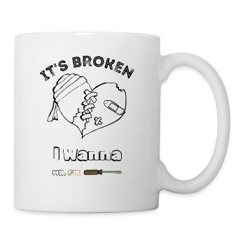 My heart is broken - Coffee/Tea Mug - white - Right