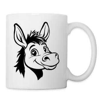 Smiling Donkey - Coffee/Tea Mug - white - Right