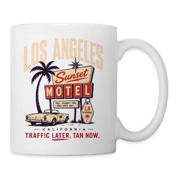 Los Angeles Sunset Neon - Coffee/Tea Mug - white - Right