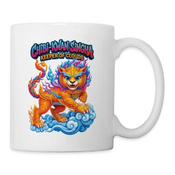 Guardian of the Golden Lion of the Neon Flame Clou - Coffee/Tea Mug - white - Right