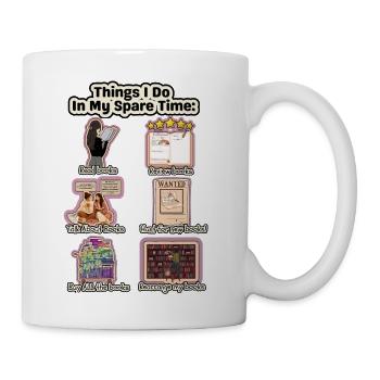 Things I Do In My Spare Time: Bookish Rituals - Coffee/Tea Mug - white - Right