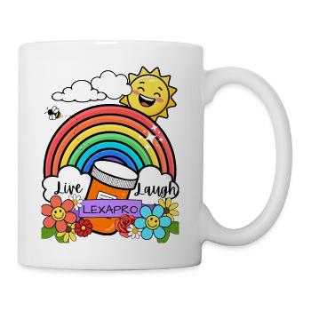 Live, Laugh, Lexapro - Coffee/Tea Mug - white - Right