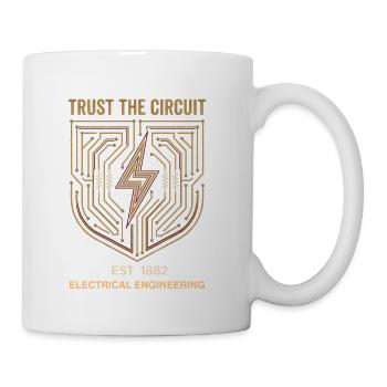 Trust the Circuit Shield - Coffee/Tea Mug - white - Right