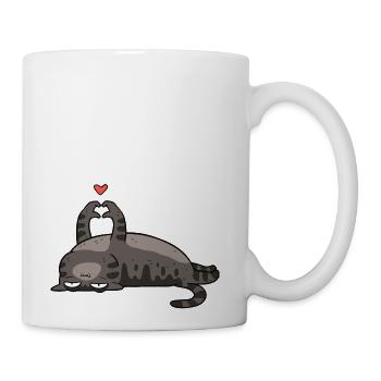 Cat lover - Coffee/Tea Mug - white - Right