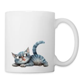 Funny Cat - Coffee/Tea Mug - white - Right