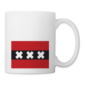 Flag of Amsterdam - Coffee/Tea Mug - white - Right