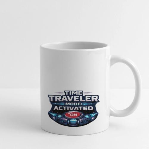 Time Traveler Mode – Futuristic Neon Sci-Fi Tee - Coffee/Tea Mug