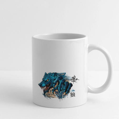 Blue Wolf Graffiti Street Art - Coffee/Tea Mug