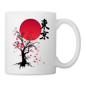 SAKURA ORIENTAL JAPANESE ART - Coffee/Tea Mug - white - Right