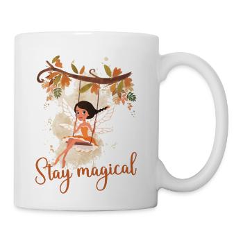 Fairy stay magical - Coffee/Tea Mug - white - Right