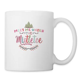 Meet Me Under The Mistletoe - Coffee/Tea Mug - white - Right