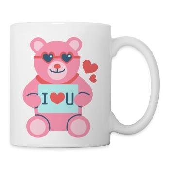 40 love teddy - Coffee/Tea Mug - white - Right
