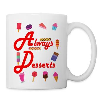 Birthday Present For A Foodie Dessert Lover Red - Coffee/Tea Mug - white - Right