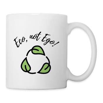 Eco not ego Antianeira - Coffee/Tea Mug - white - Right