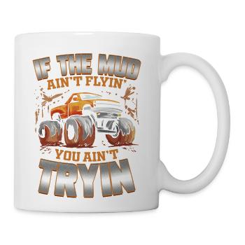 Mud Bogging Truck Mudding Racing - Coffee/Tea Mug - white - Right