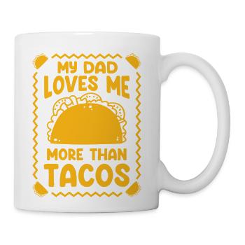 Tacos Mexican Foodie Burrito Nacho - Coffee/Tea Mug - white - Right