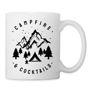 Campfire And Cocktails - Coffee/Tea Mug - white - Right