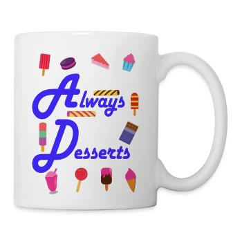Foodie Who Loves Dessert - Coffee/Tea Mug - white - Right