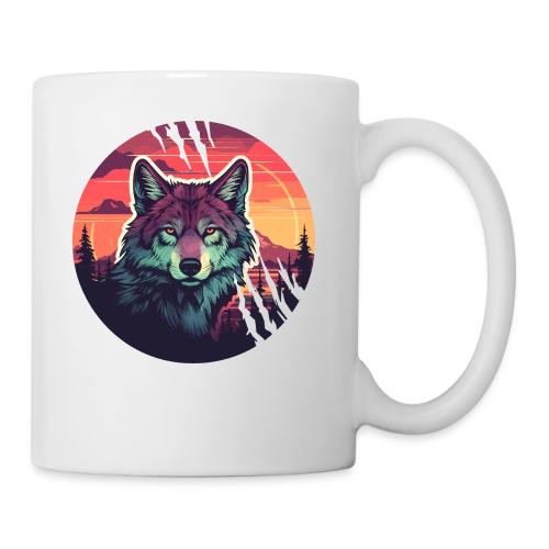 Colorful Wolf Stare - Coffee/Tea Mug